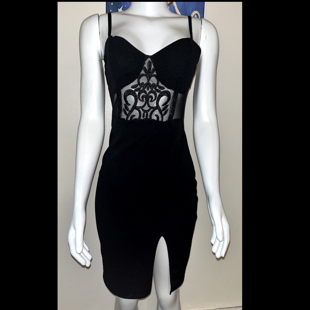 Black evening dress